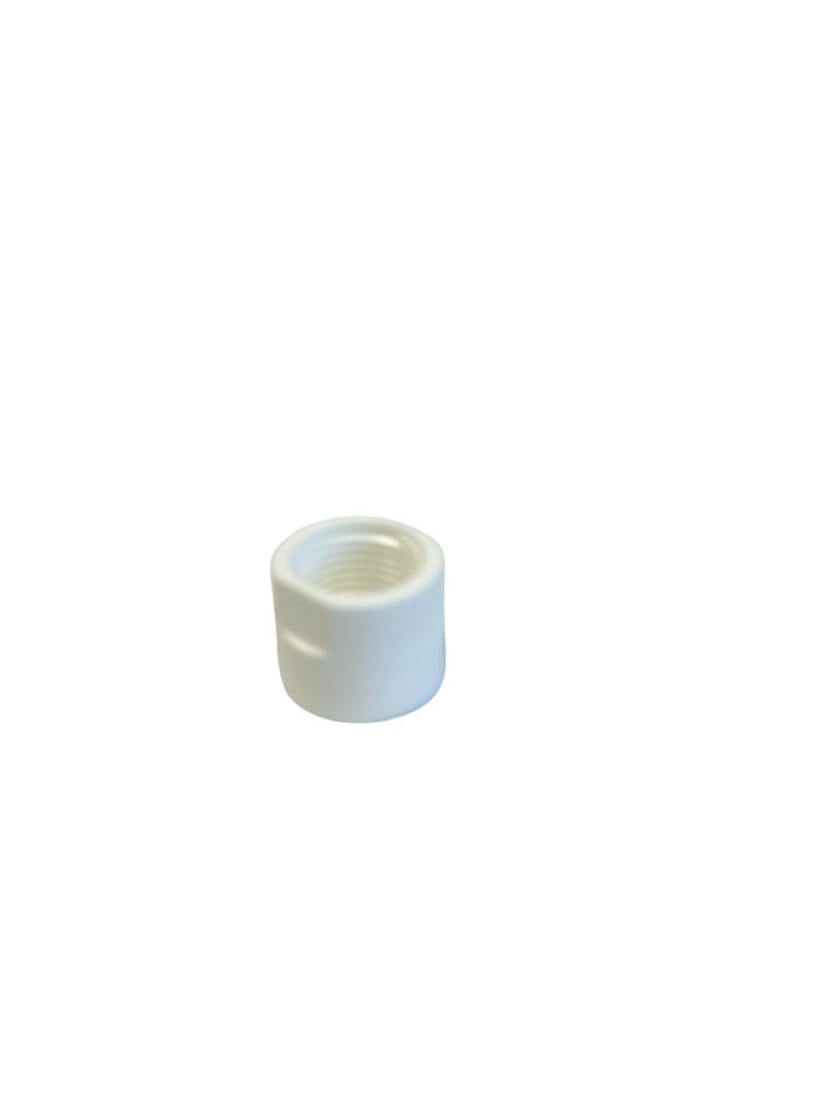 AQVA FRESH thread adapter. 1/2 inch internal threads, white