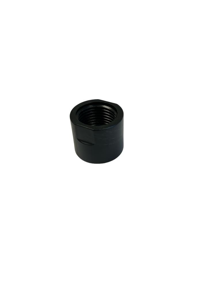 AQVA FRESH thread adapter. 1/2 inch internal threads, black