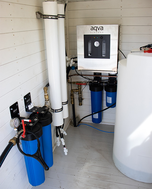 AQVA AHTI L -käänteisosmoosipaketti, juoma- ja käyttöveden puhdistamiseen, 300 L/h