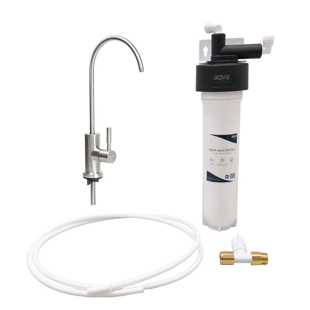 AQVA myULTRA ECO - extremely effective filtration , stainless steel faucet