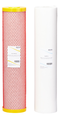 Replacement filter package 1 µm filter + scale and manganese filter 20 inch BB / XL-size