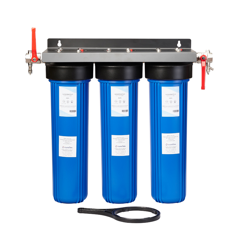 AQVA XL Filtration system with 3 AQVA  housings.