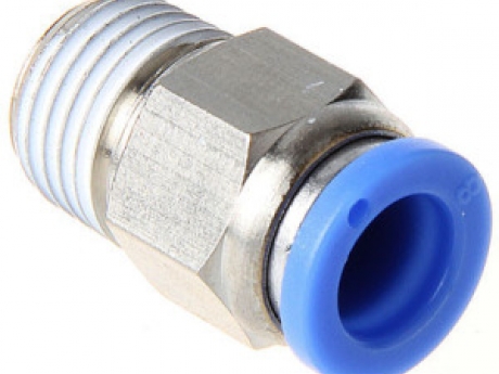 Male Straight, 5/16 inch, tube, 1/4 inch NPT 