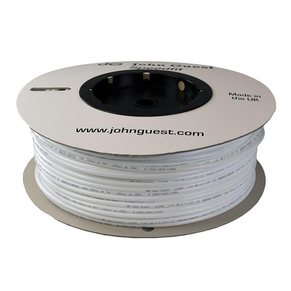 John Guest 6 mm Lldpe tubing, white 100m coil