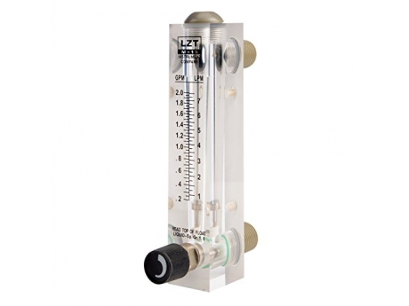 Flowmeter with control valve 0.5 - 4 liters per minute, with valve